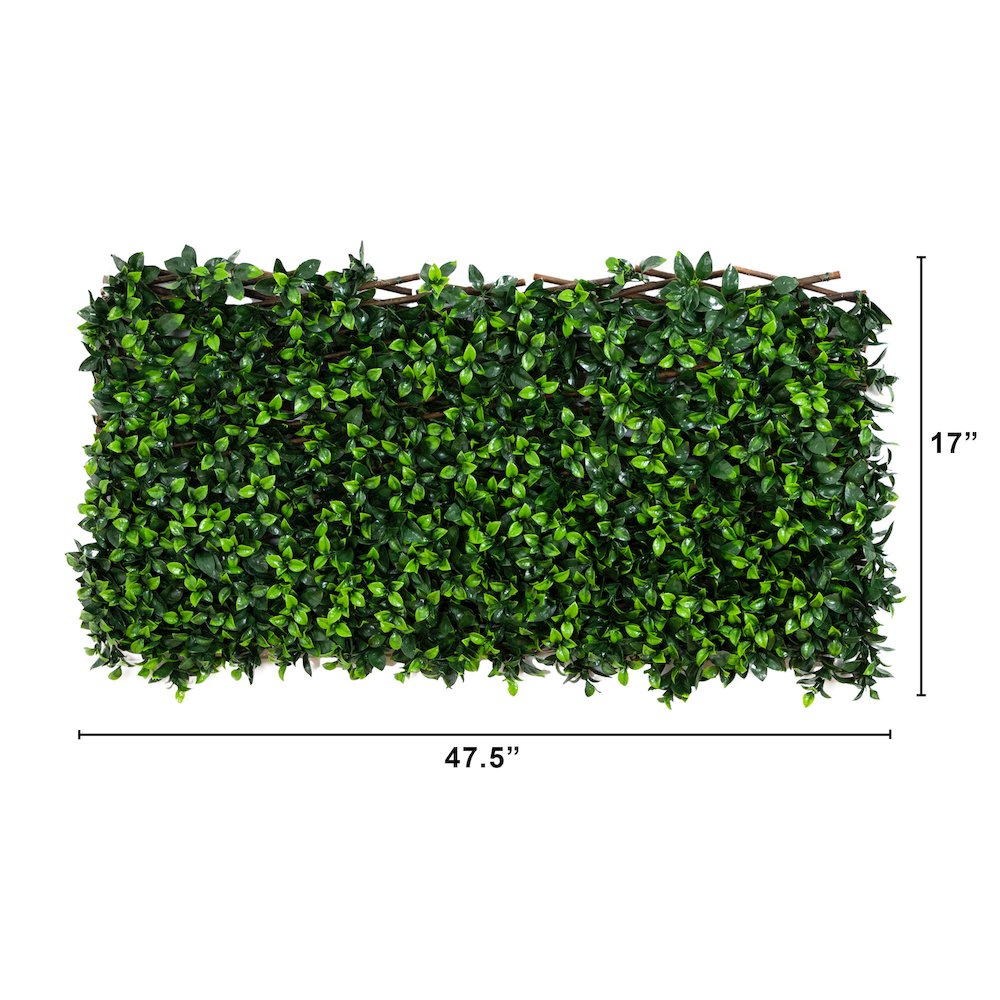 40in. x 80in. UV Resistant Artificial Gardenia Expandable Privacy Fence Screen. Picture 3