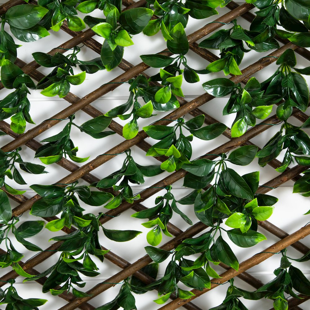 40in. x 80in. UV Resistant Artificial Gardenia Expandable Privacy Fence Screen. Picture 4