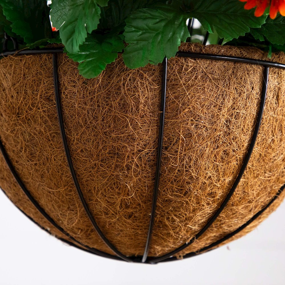 24in. UV Resistant Artificial Chrysanthemum Hanging Basket (Indoor/Outdoor). Picture 4