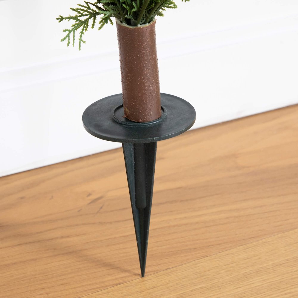3ft. UV Resistant Artificial Cedar Bush with Integrated Ground Stake. Picture 3