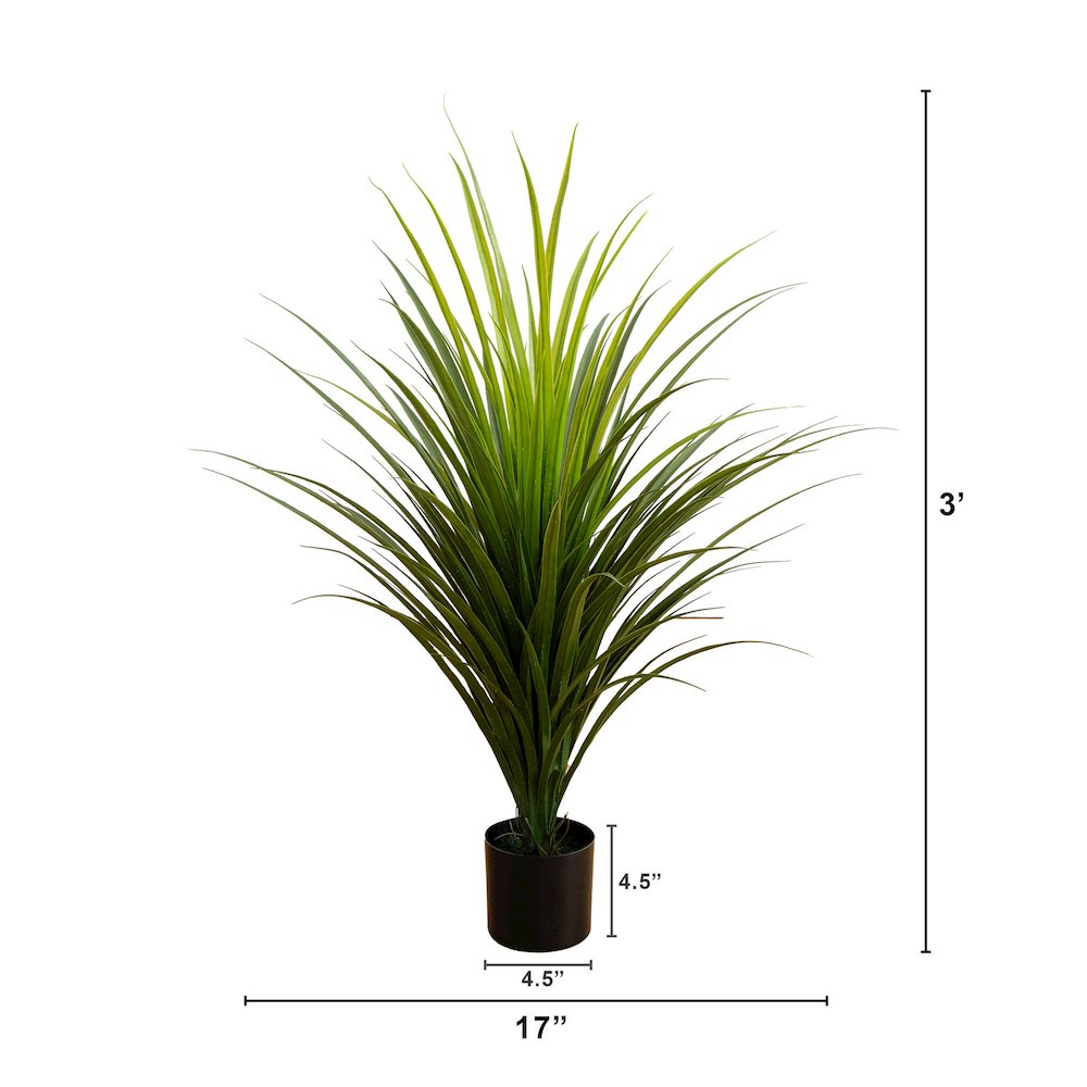 3ft. UV Resistant Artificial Grass Plant (Indoor/Outdoor). Picture 2