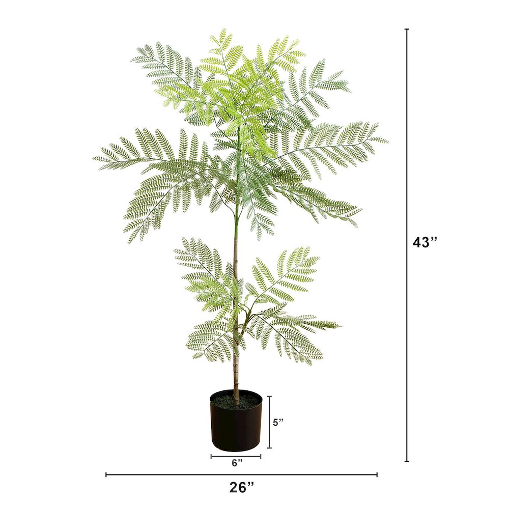 3.5ft. Artificial Minimalist Jacaranda Tree. Picture 2