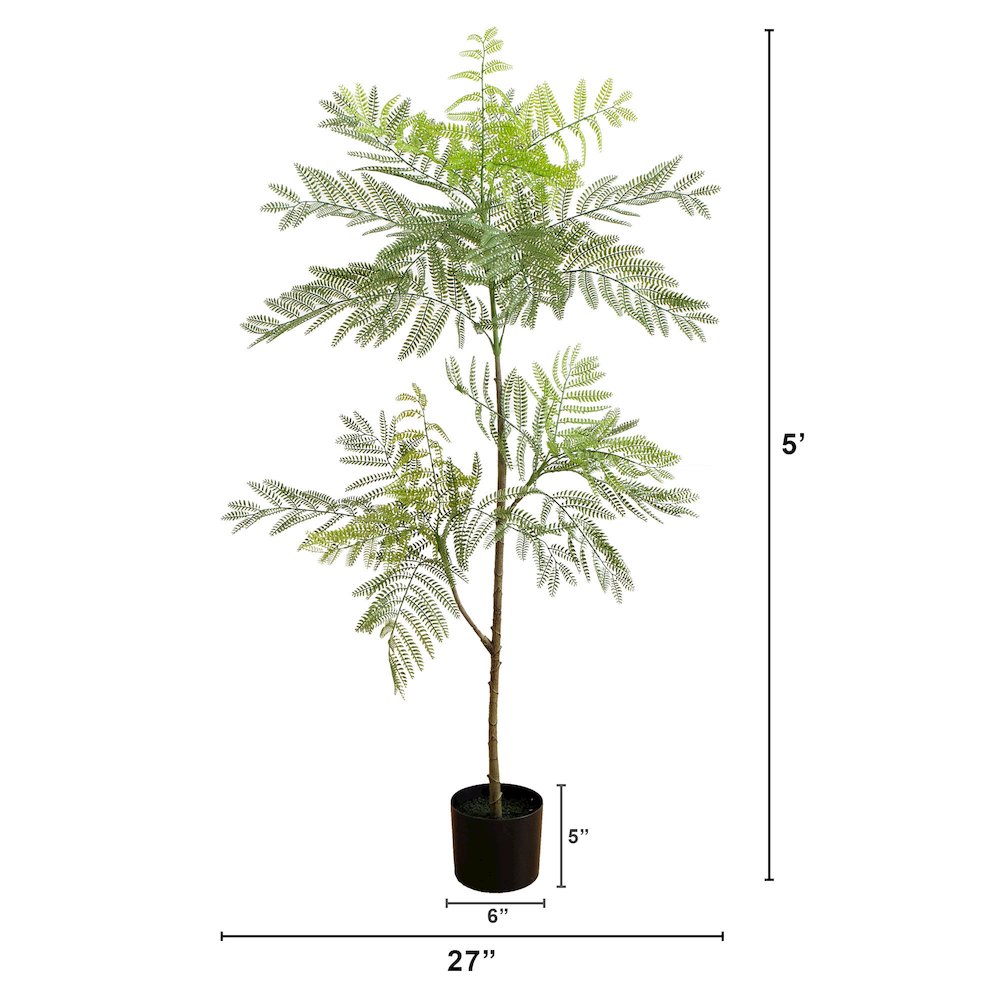 5ft. Artificial Minimalist Jacaranda Tree. Picture 2