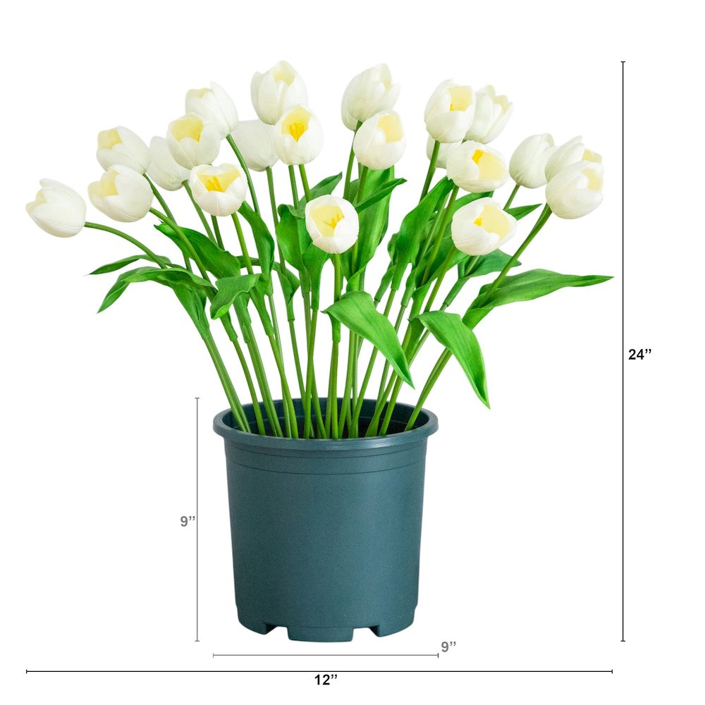 2ft. UV Resistant Artificial Tulip Plant (Indoor/Outdoor). Picture 7