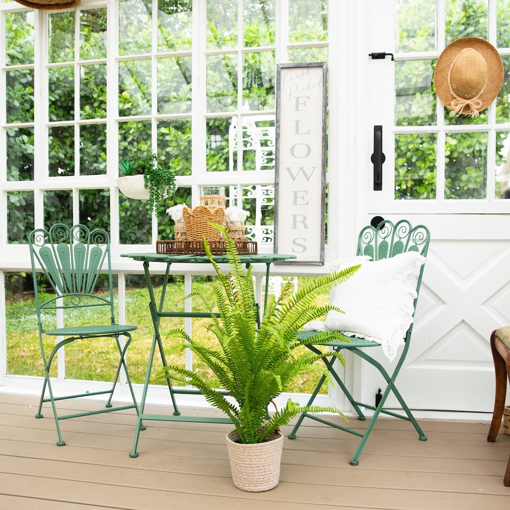 3ft. UV Resistant Artificial Boston Fern Potted Plant with Real Touch Leaves. Picture 6