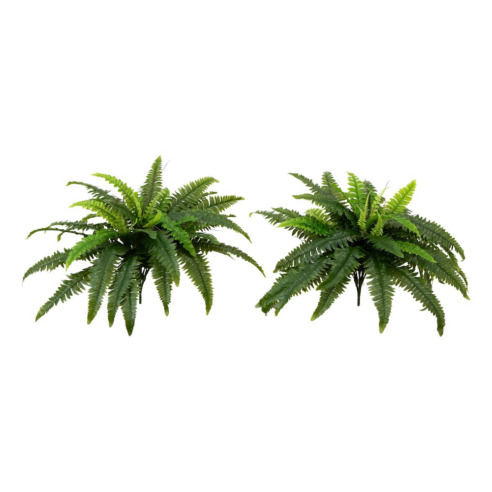40in. UV Resistant Artificial Boston Fern (Indoor/Outdoor) - Set of 2. Picture 9