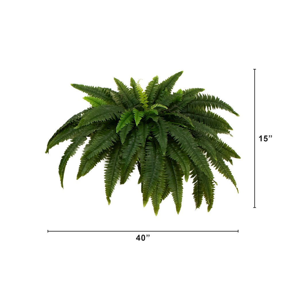 48in. UV Resistant Artificial Boston Fern (Indoor/Outdoor) - Set of 2. Picture 1