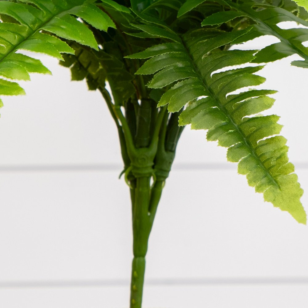 19in. UV Resistant Artificial Boston Fern (Indoor/Outdoor) - Set of 2. Picture 4