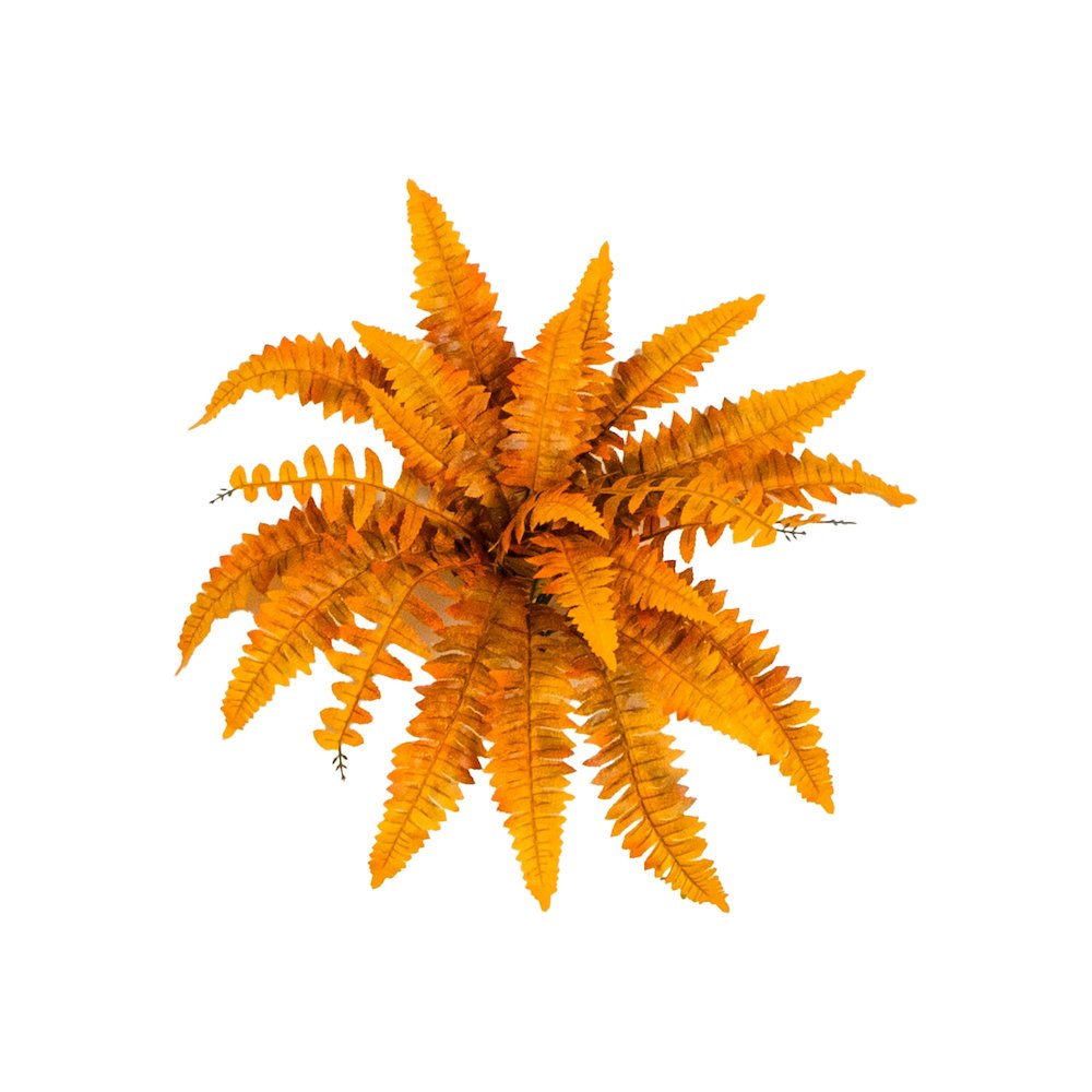 19in. Autumn Artificial Fall Boston Fern - Set of 6. Picture 2