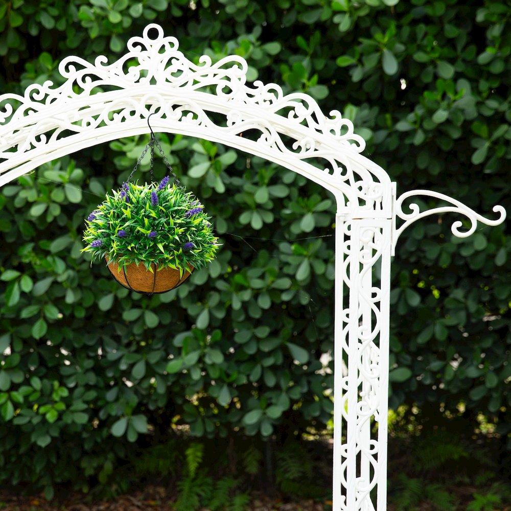 18in. UV Resistant Artificial Lavender Hanging Basket (Indoor/Outdoor). Picture 11