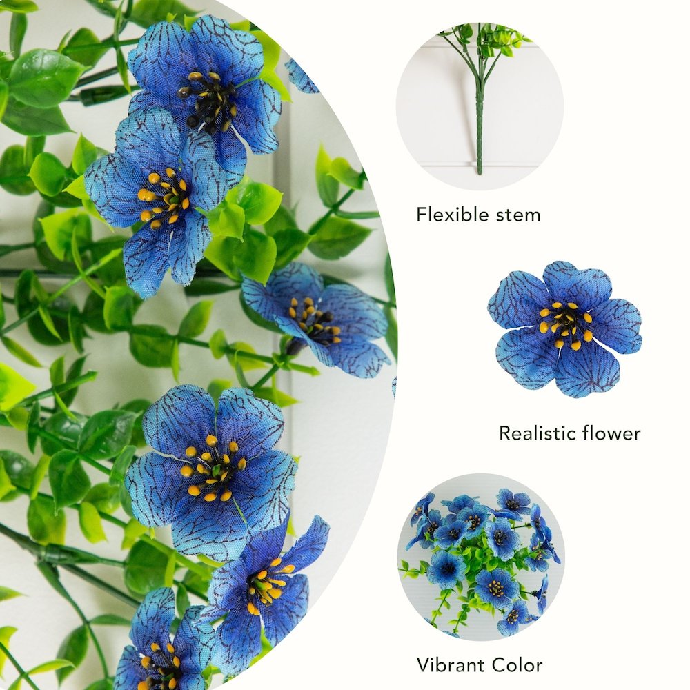 13in. UV Resistant Artificial Daisy Bush (Indoor/Outdoor) - Set of 12. Picture 9
