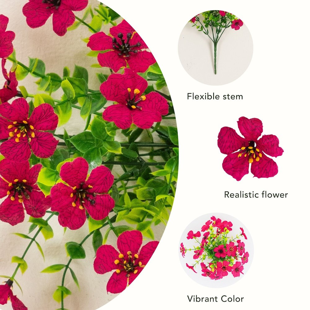 13in. UV Resistant Artificial Daisy Bush (Indoor/Outdoor) - Set of 12. Picture 8