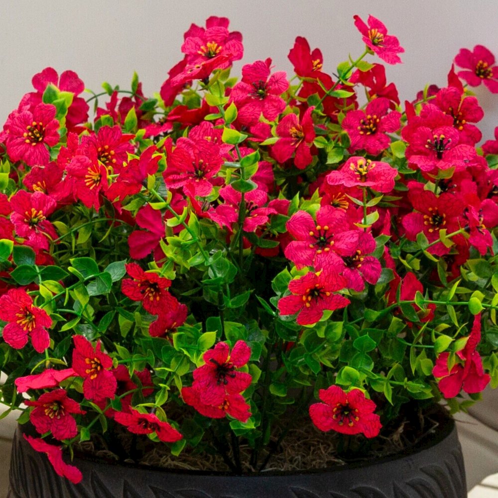 13in. UV Resistant Artificial Daisy Bush (Indoor/Outdoor) - Set of 12. Picture 4