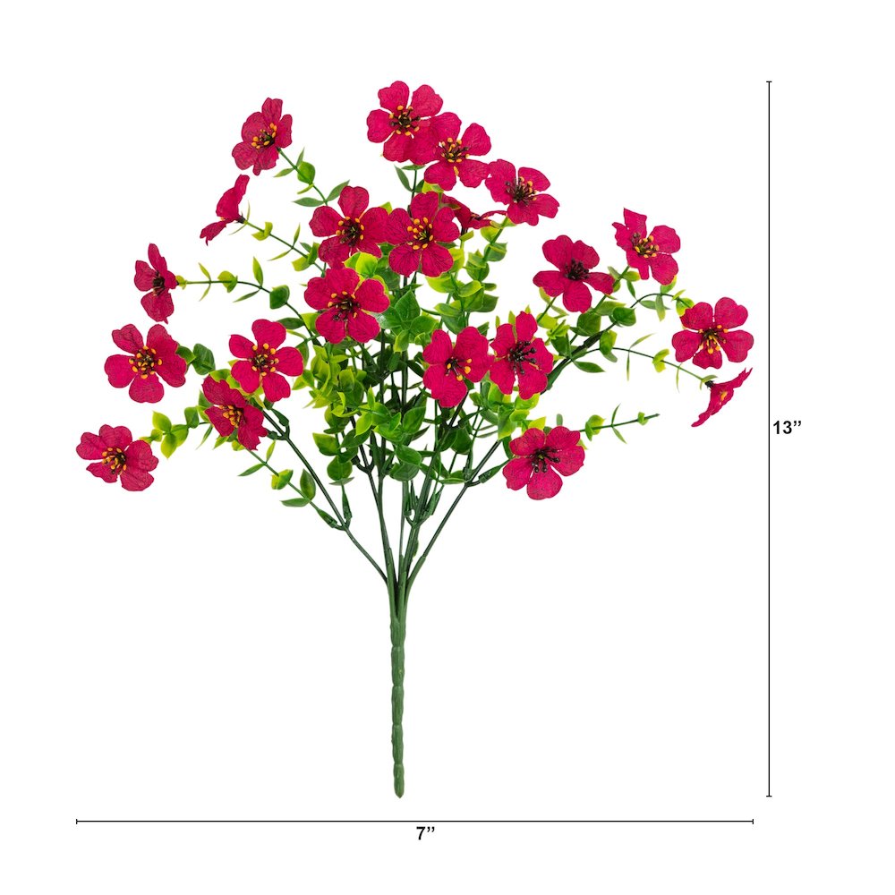 13in. UV Resistant Artificial Daisy Bush (Indoor/Outdoor) - Set of 12. Picture 2