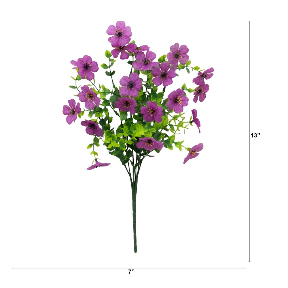 13in. UV Resistant Artificial Daisy Bush (Indoor/Outdoor) - Set of 12. Picture 2