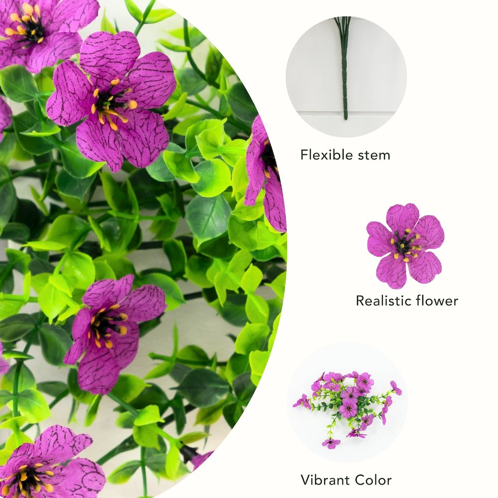 13in. UV Resistant Artificial Daisy Bush (Indoor/Outdoor) - Set of 12. Picture 8
