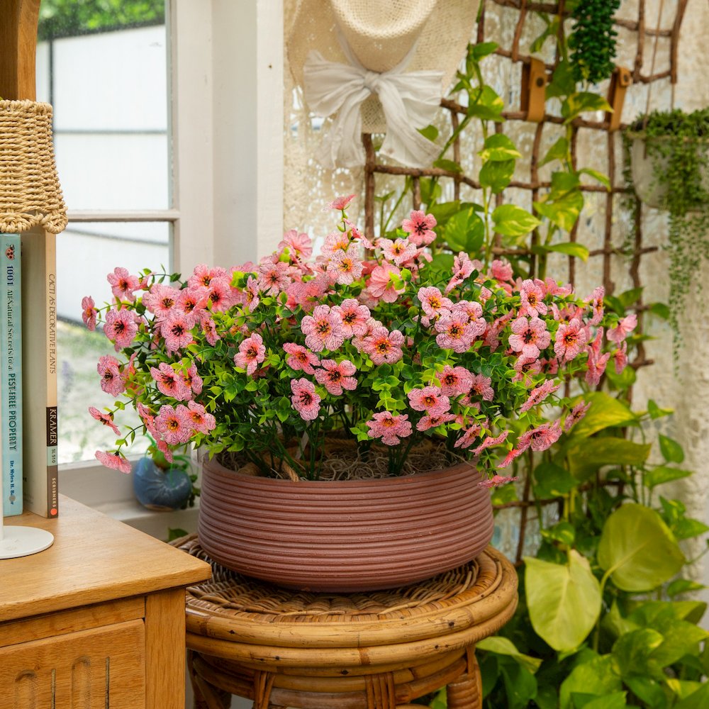 13in. UV Resistant Artificial Daisy Bush (Indoor/Outdoor) - Set of 12. Picture 7