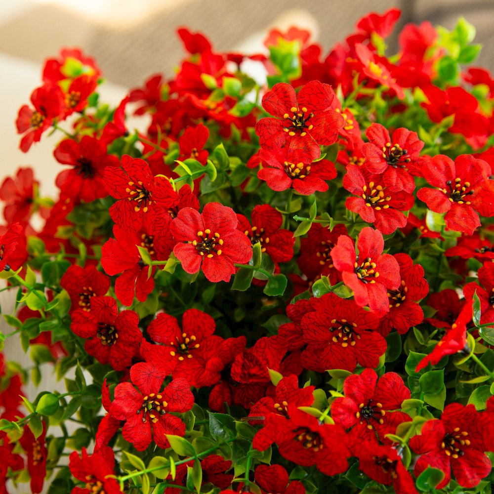 13in. UV Resistant Artificial Daisy Bush (Indoor/Outdoor) - Set of 12. Picture 4