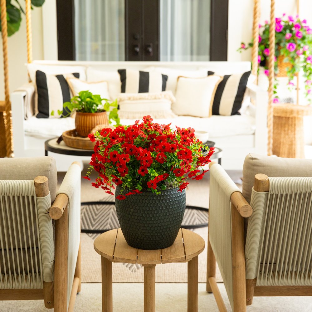 13in. UV Resistant Artificial Daisy Bush (Indoor/Outdoor) - Set of 12. Picture 10