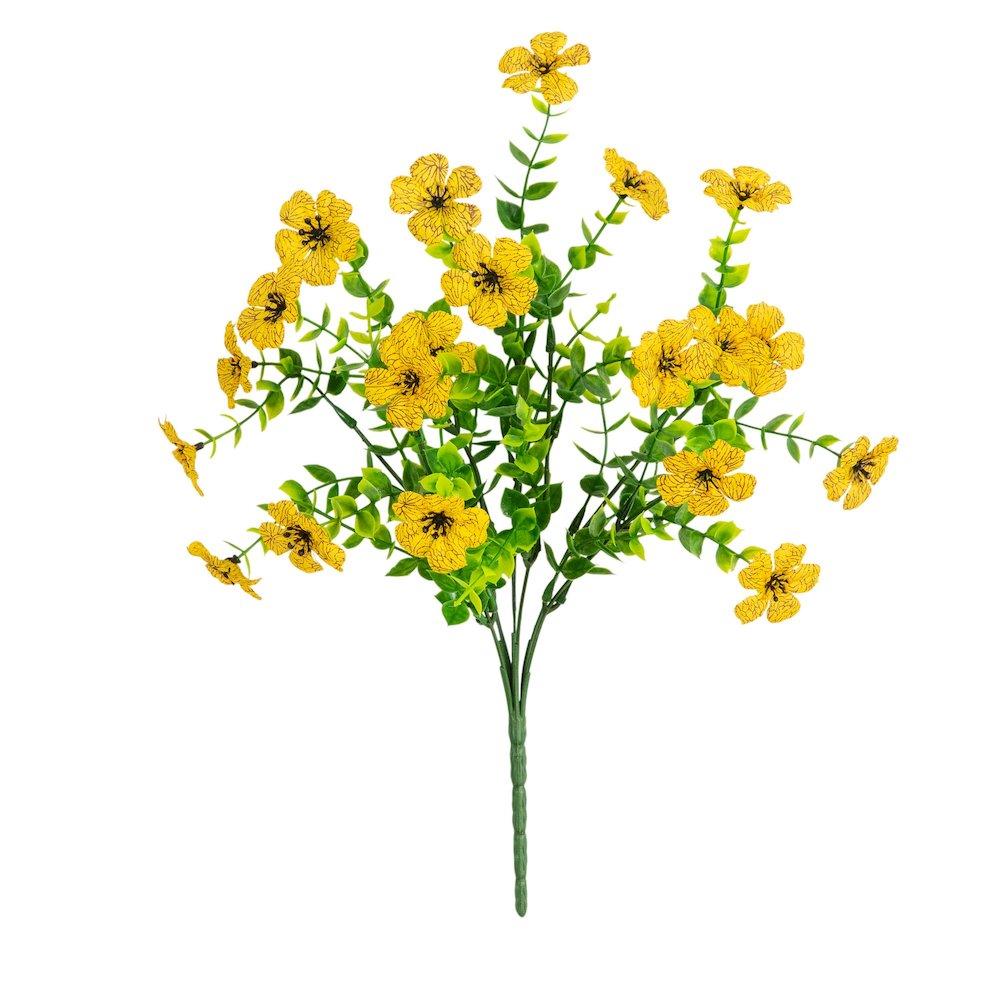 13in. UV Resistant Artificial Daisy Bush (Indoor/Outdoor) - Set of 12. Picture 5