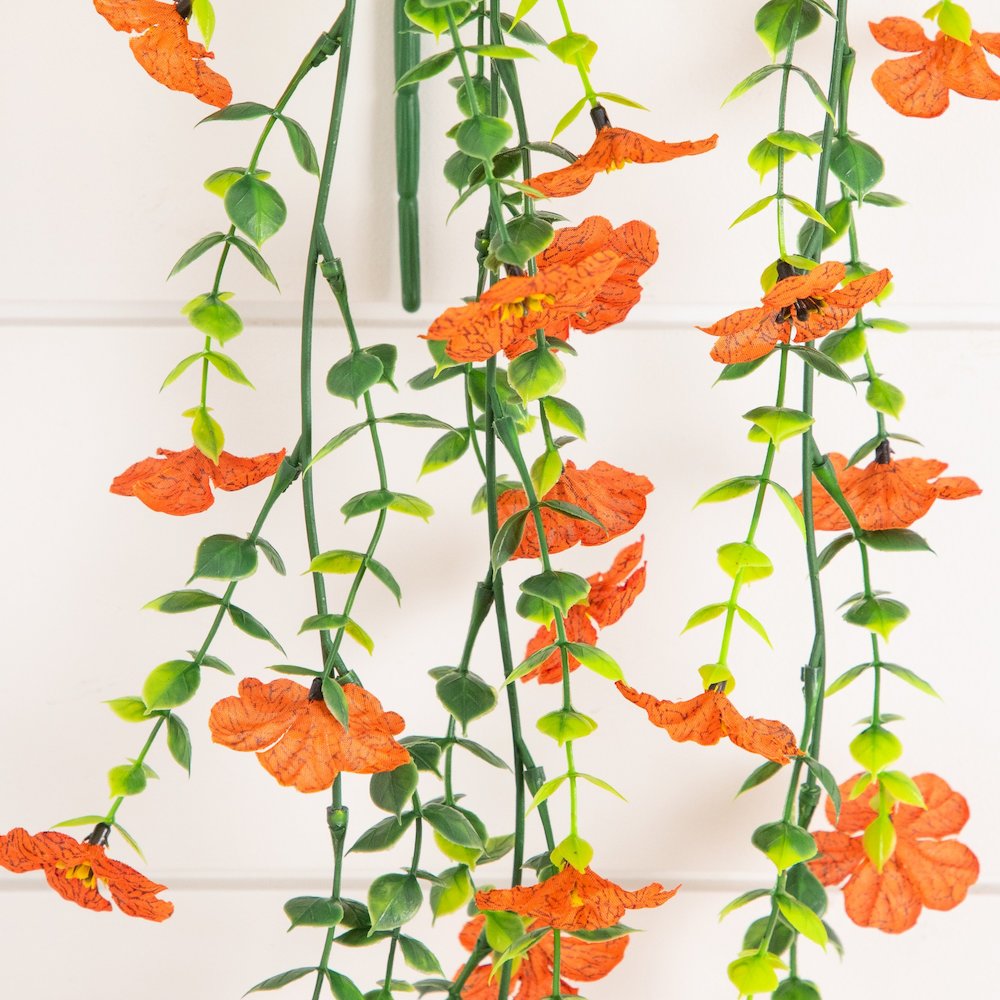 30in. UV Resistant Artificial Daisy Hanging Plant (Indoor/Outdoor) - Set of 6. Picture 4