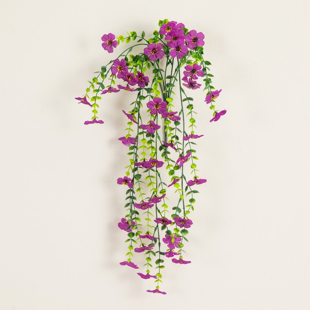 30in. UV Resistant Artificial Daisy Hanging Plant (Indoor/Outdoor) - Set of 6. Picture 3