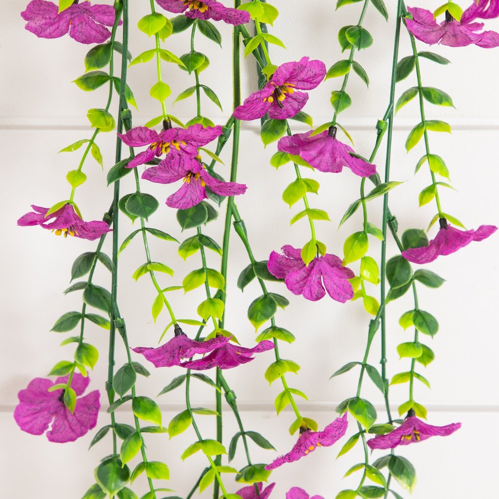 30in. UV Resistant Artificial Daisy Hanging Plant (Indoor/Outdoor) - Set of 6. Picture 4