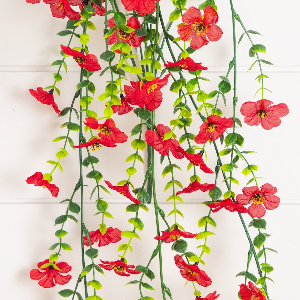 30in. UV Resistant Artificial Daisy Hanging Plant (Indoor/Outdoor) - Set of 6. Picture 4