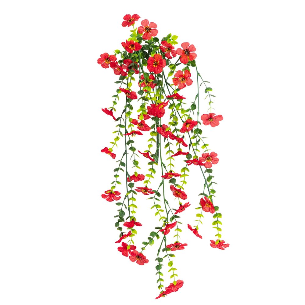 30in. UV Resistant Artificial Daisy Hanging Plant (Indoor/Outdoor) - Set of 6. Picture 5