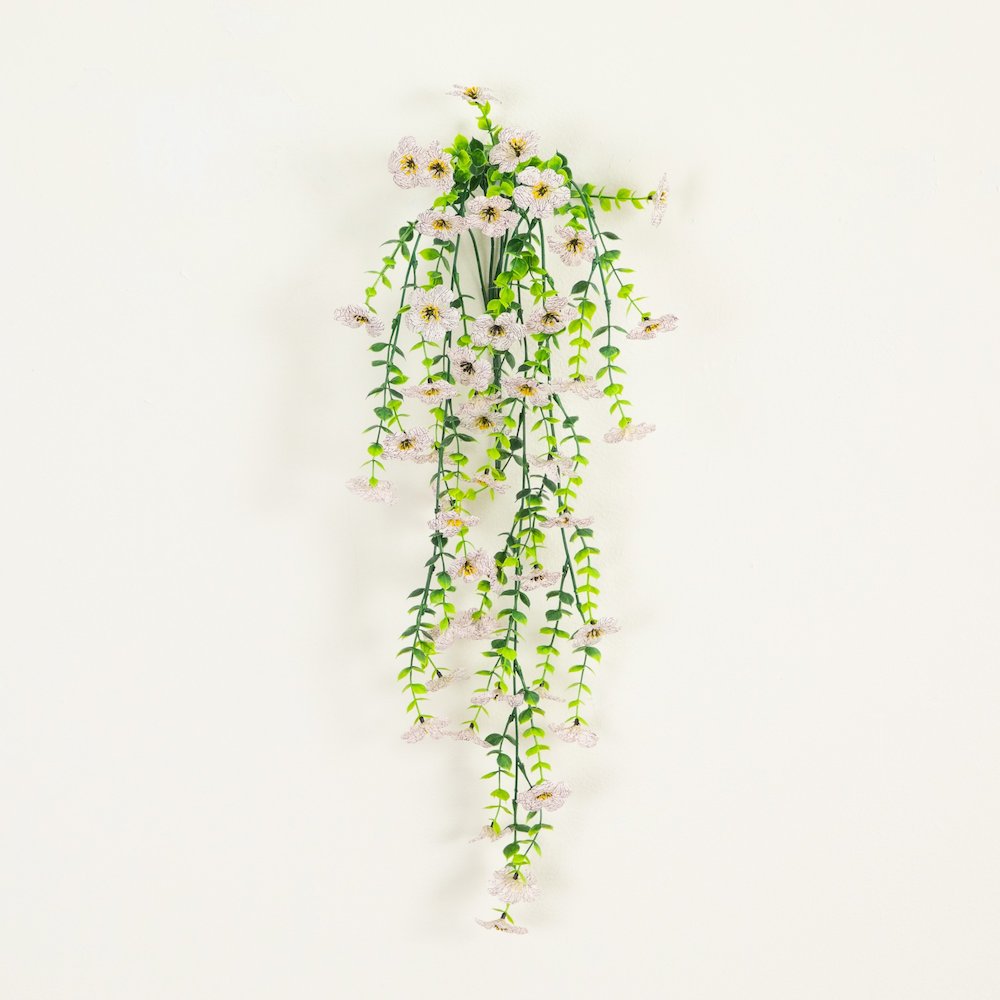 30in. UV Resistant Artificial Daisy Hanging Plant (Indoor/Outdoor) - Set of 6. Picture 3