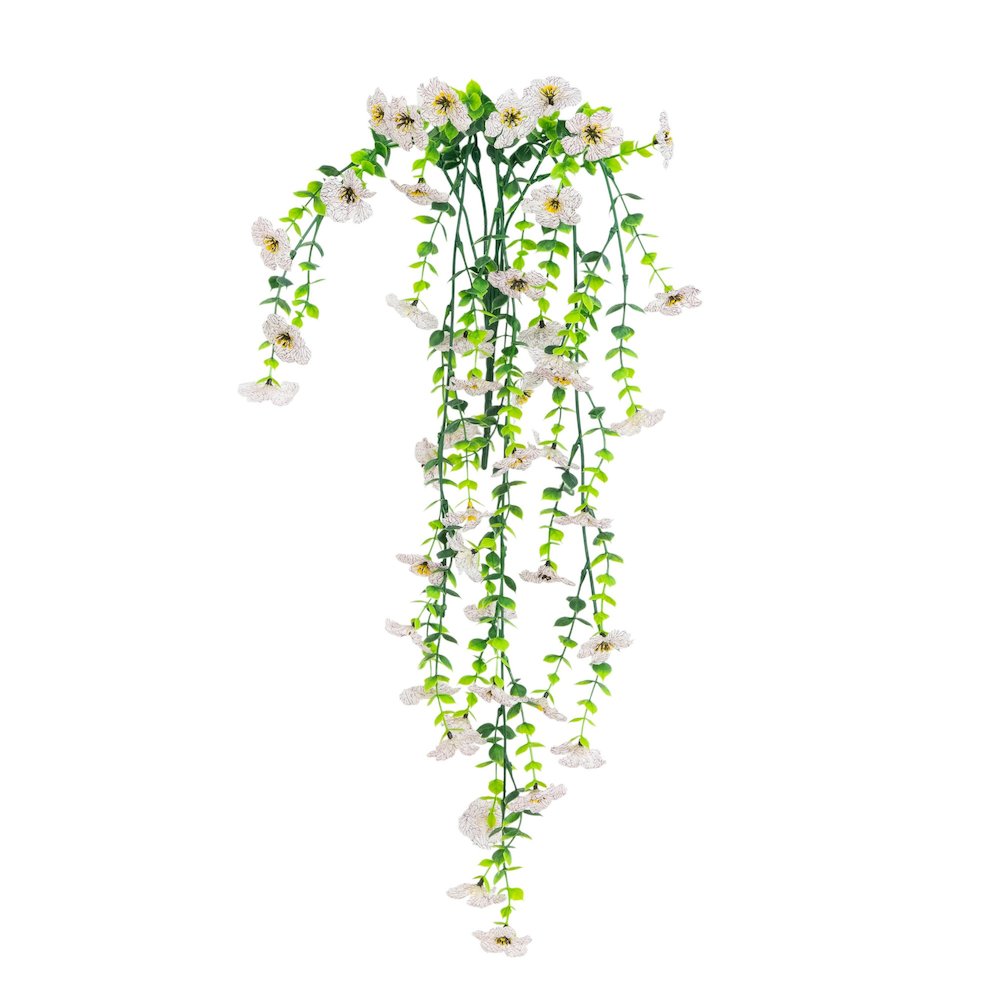 30in. UV Resistant Artificial Daisy Hanging Plant (Indoor/Outdoor) - Set of 6. Picture 5
