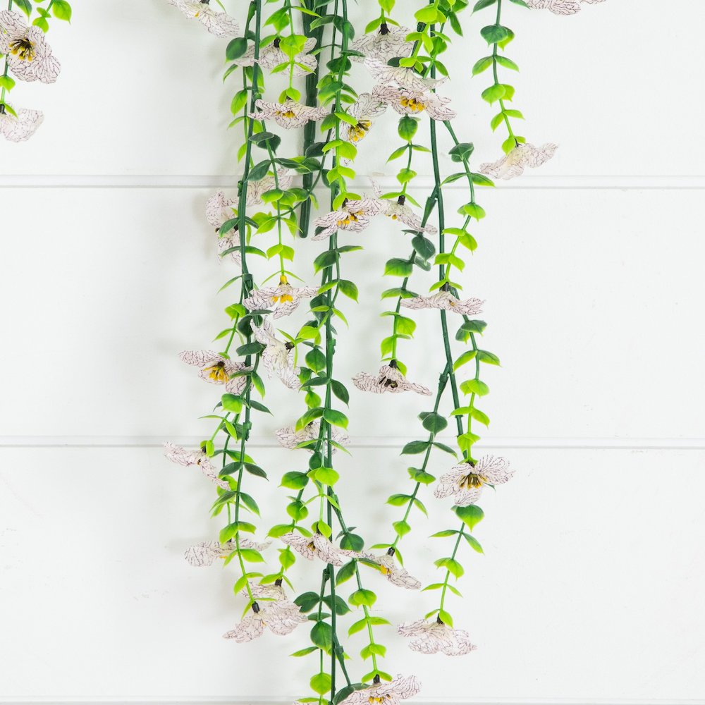 30in. UV Resistant Artificial Daisy Hanging Plant (Indoor/Outdoor) - Set of 6. Picture 4