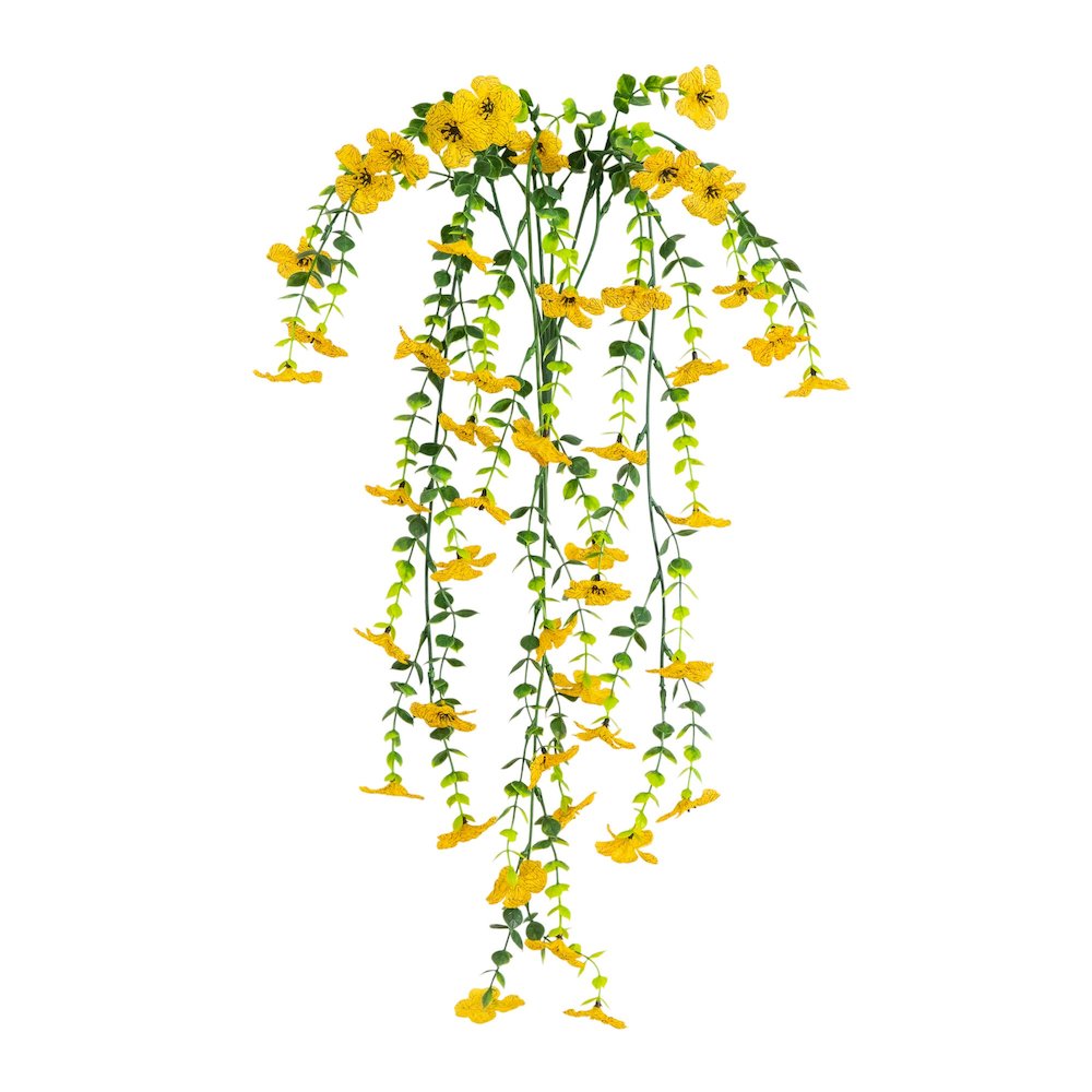 30in. UV Resistant Artificial Daisy Hanging Plant (Indoor/Outdoor) - Set of 6. Picture 5