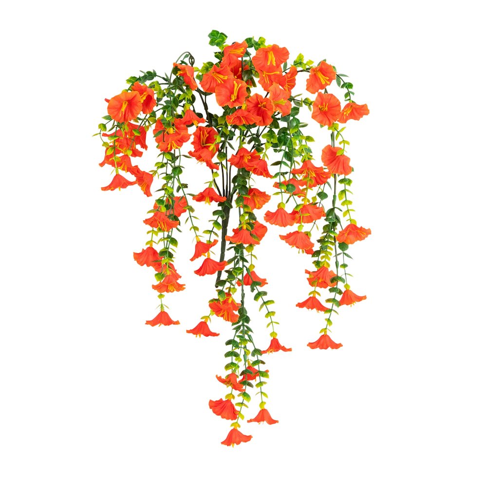 30in. UV Resistant Morning Glory Hanging Plant (Indoor/Outdoor) - Set of 6. Picture 5