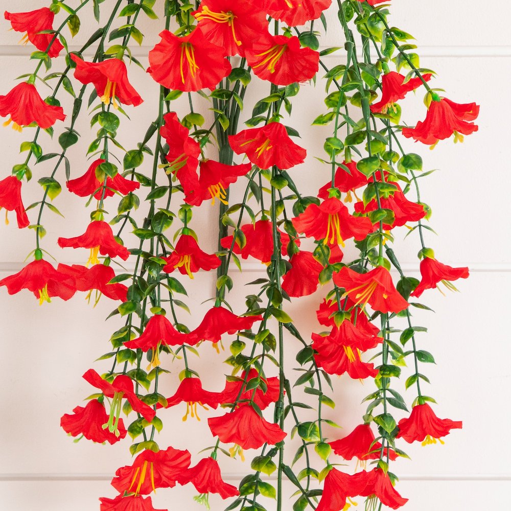 30in. UV Resistant Morning Glory Hanging Plant (Indoor/Outdoor) - Set of 6. Picture 4
