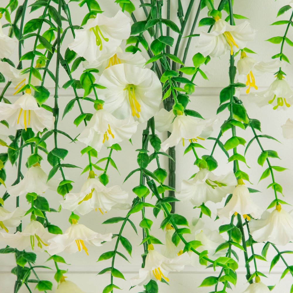 30in. UV Resistant Morning Glory Hanging Plant (Indoor/Outdoor) - Set of 6. Picture 4