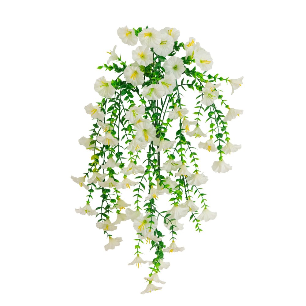 30in. UV Resistant Morning Glory Hanging Plant (Indoor/Outdoor) - Set of 6. Picture 5