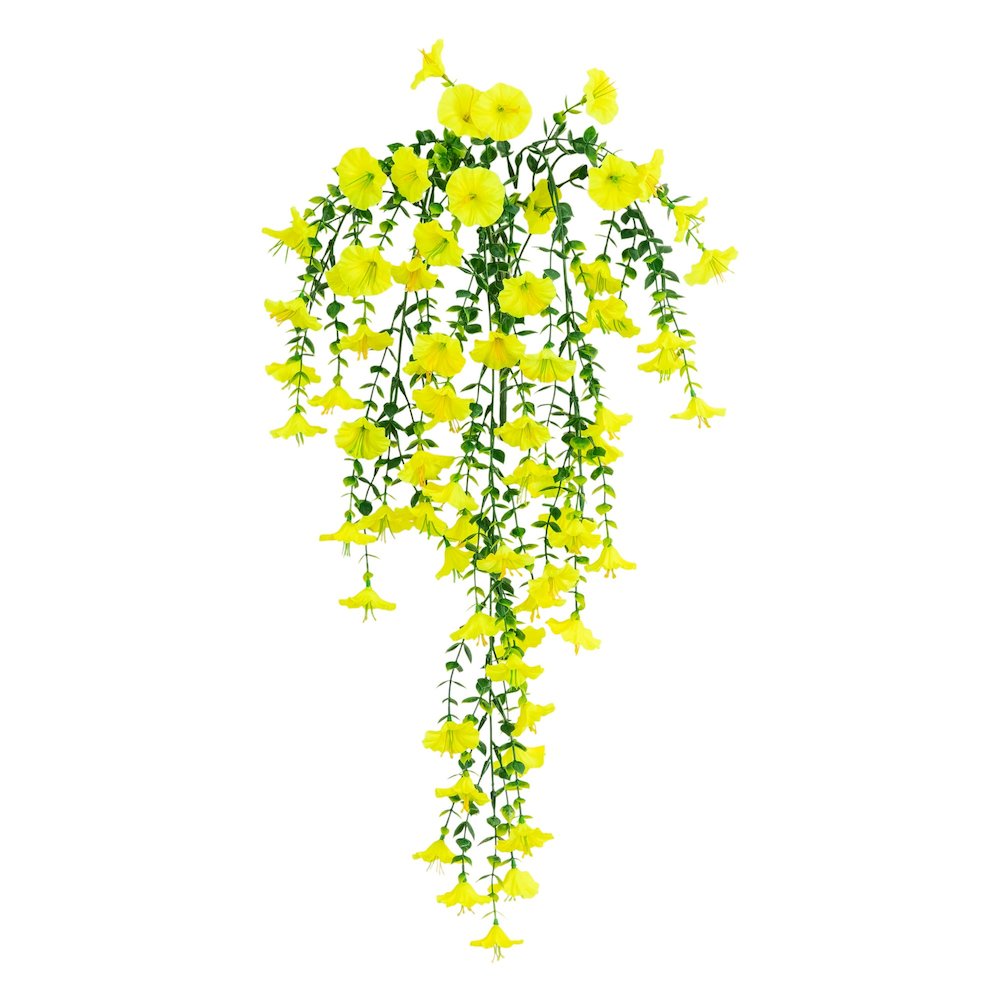 30in. UV Resistant Morning Glory Hanging Plant (Indoor/Outdoor) - Set of 6. Picture 5