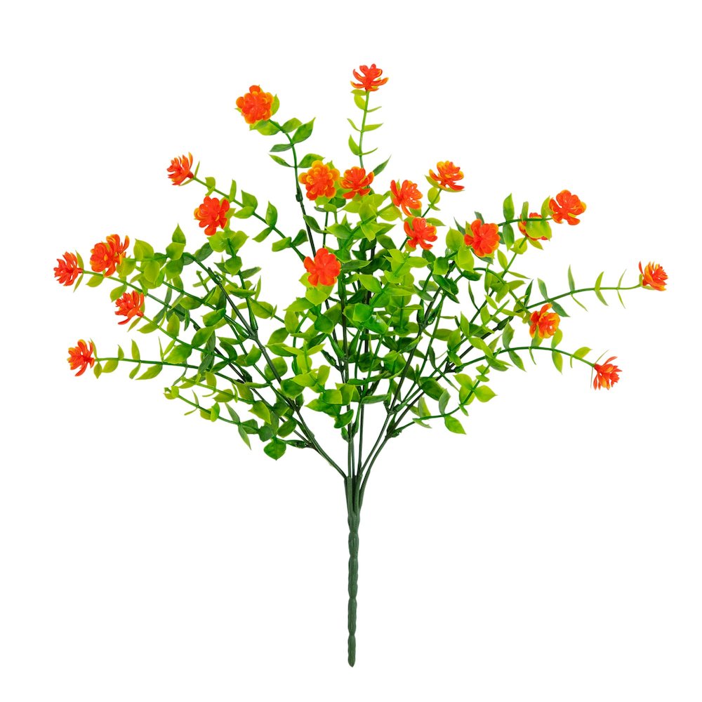 13in. UV Resistant Flowering Mini Rose Bush (Indoor/Outdoor) - Set of 12. Picture 6