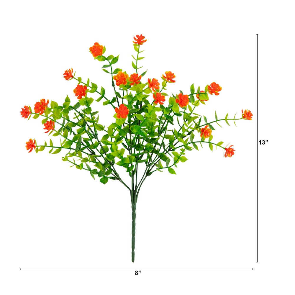 13in. UV Resistant Flowering Mini Rose Bush (Indoor/Outdoor) - Set of 12. Picture 2