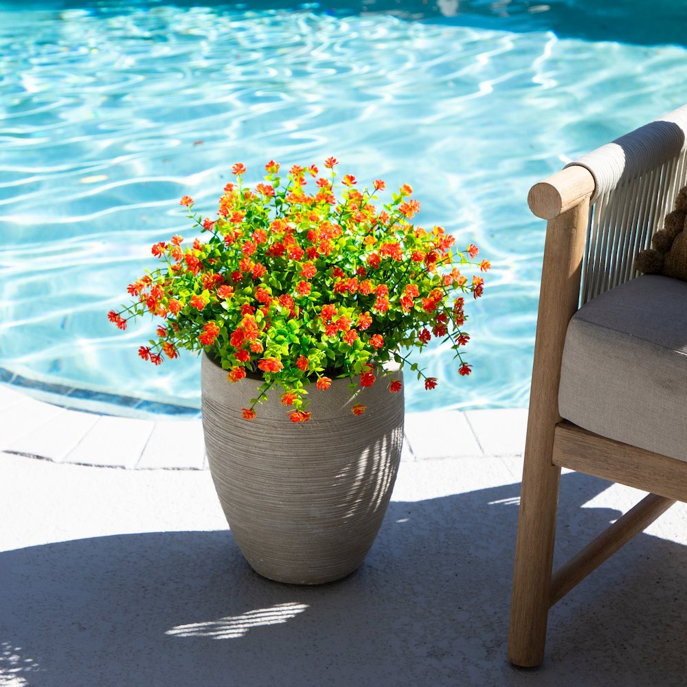 13in. UV Resistant Flowering Mini Rose Bush (Indoor/Outdoor) - Set of 12. Picture 8