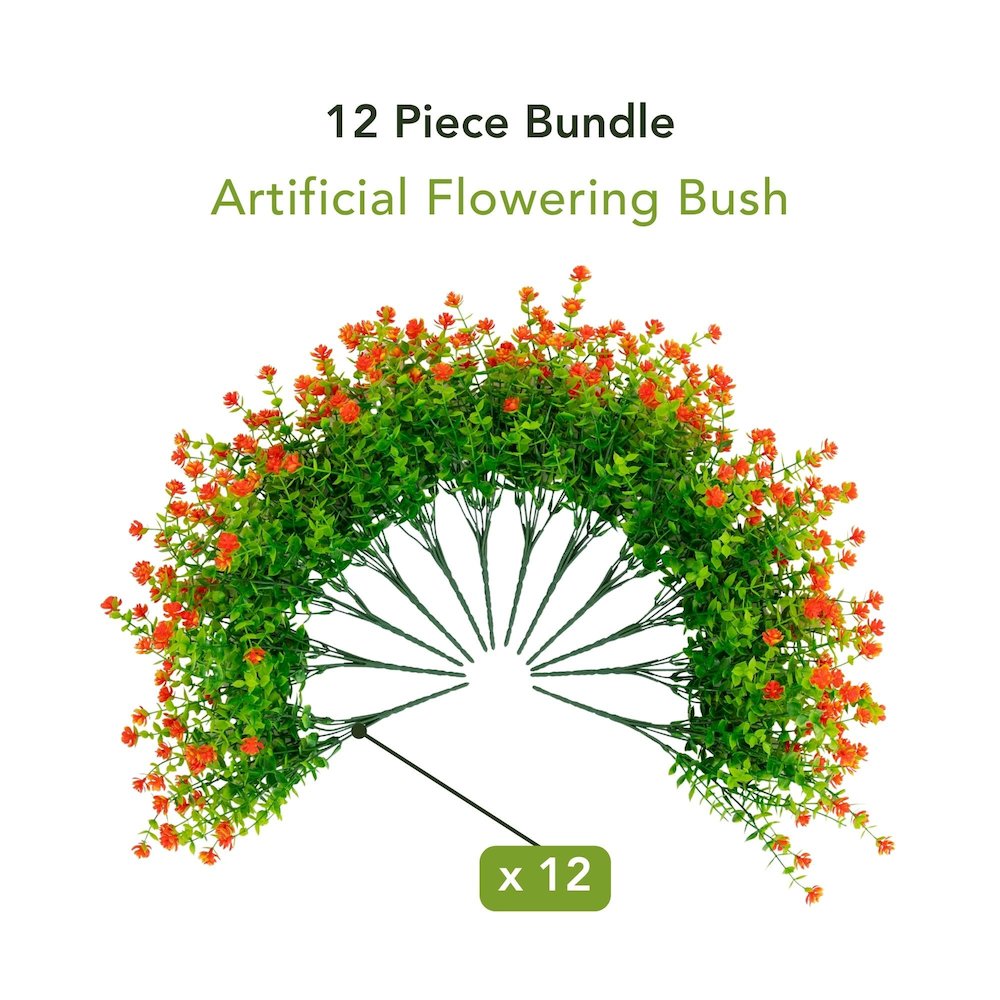 13in. UV Resistant Flowering Mini Rose Bush (Indoor/Outdoor) - Set of 12. Picture 9