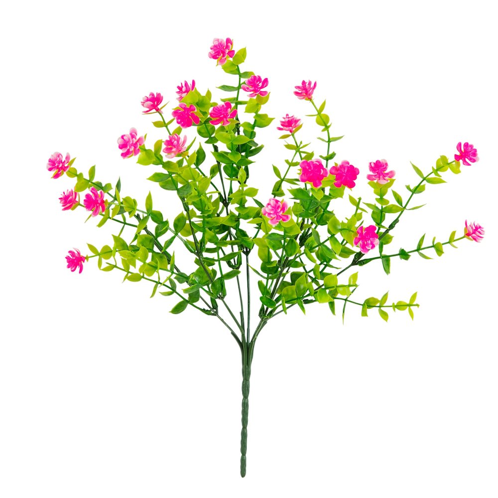 13in. UV Resistant Flowering Mini Rose Bush (Indoor/Outdoor) - Set of 12. Picture 6
