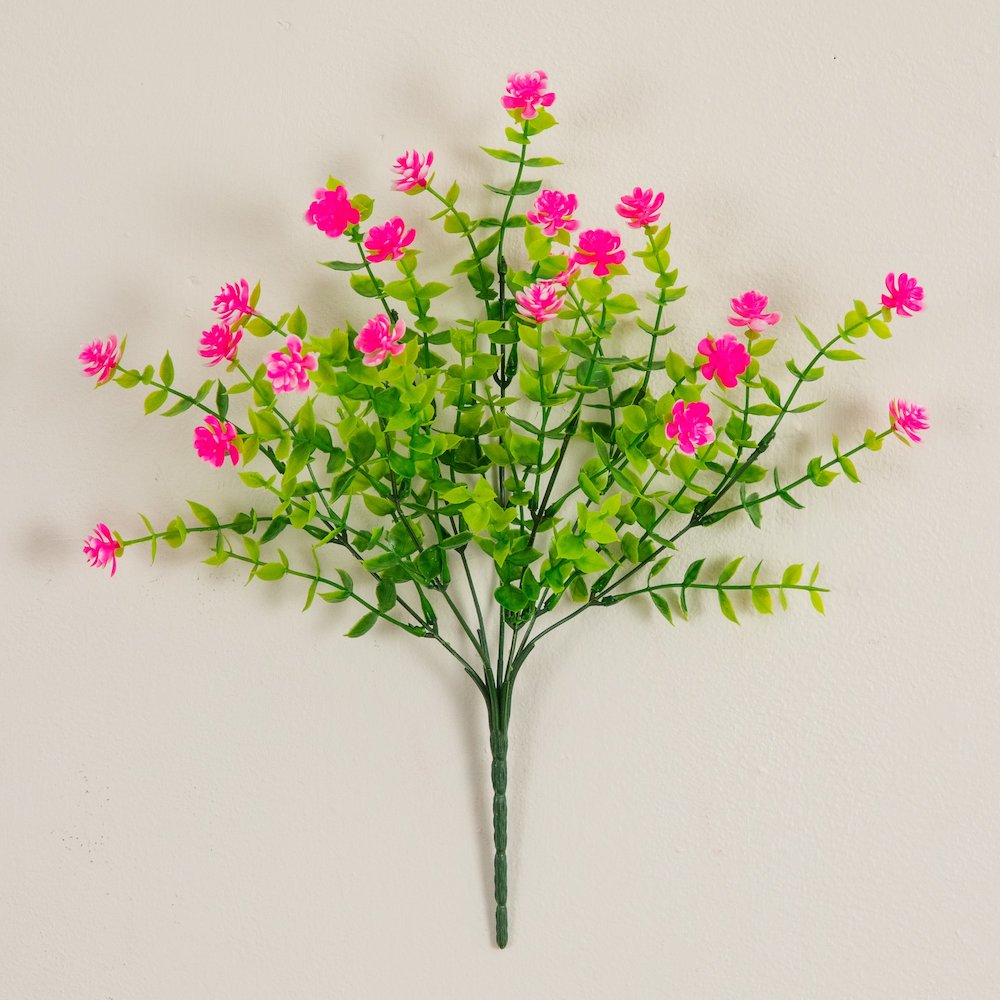 13in. UV Resistant Flowering Mini Rose Bush (Indoor/Outdoor) - Set of 12. Picture 3