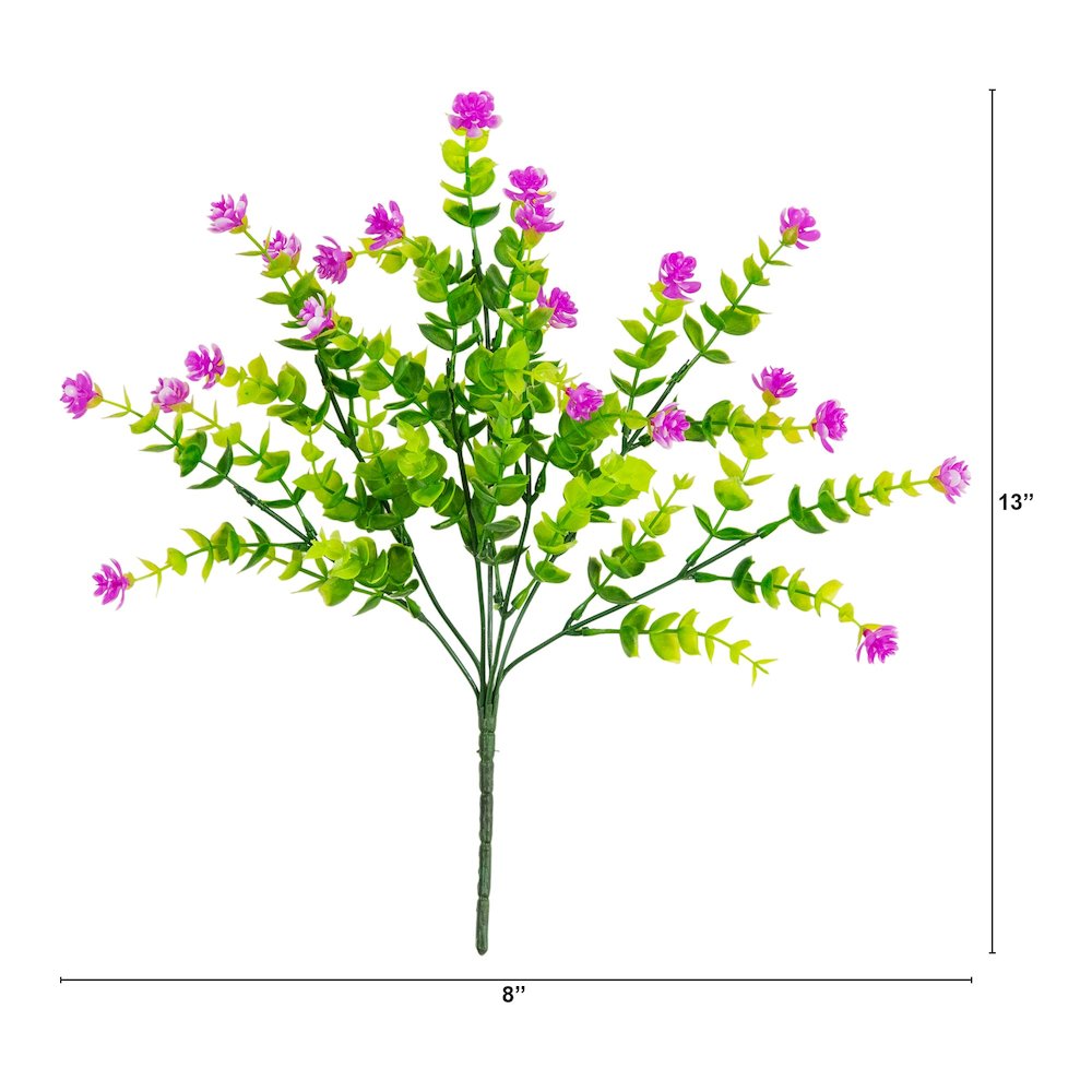 13in. UV Resistant Flowering Mini Rose Bush (Indoor/Outdoor) - Set of 12. Picture 2