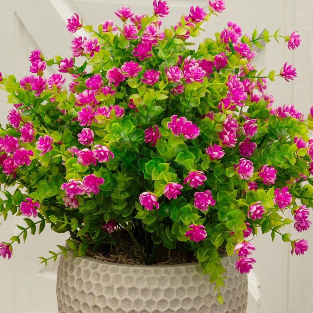 13in. UV Resistant Flowering Mini Rose Bush (Indoor/Outdoor) - Set of 12. Picture 4