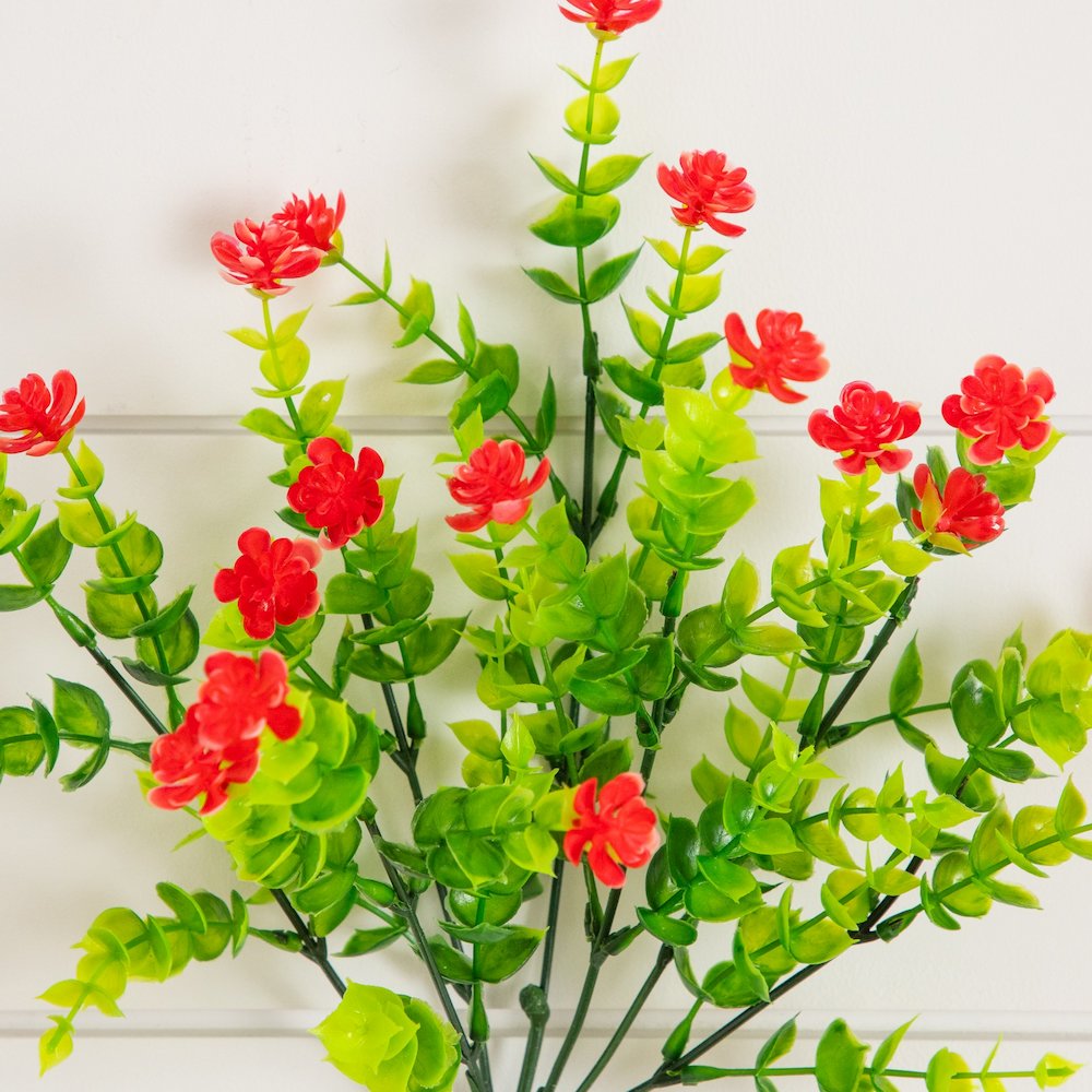 13in. UV Resistant Flowering Mini Rose Bush (Indoor/Outdoor) - Set of 12. Picture 4
