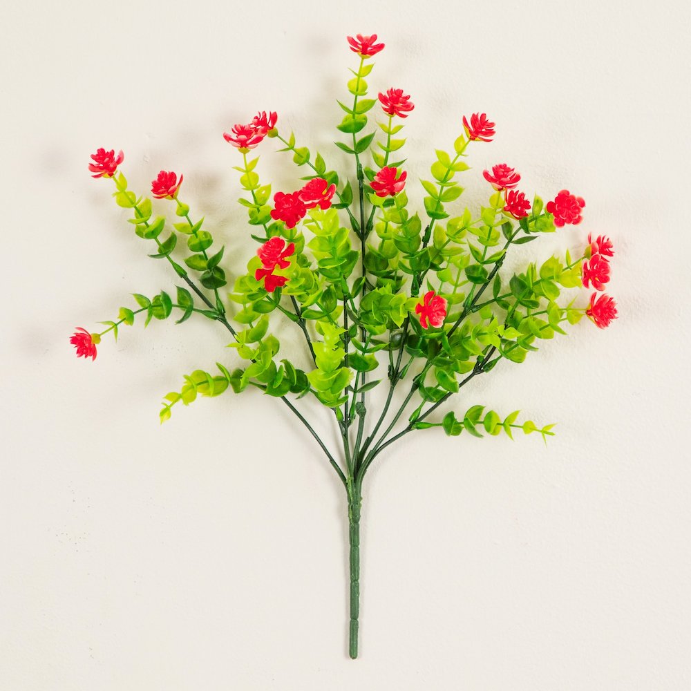 13in. UV Resistant Flowering Mini Rose Bush (Indoor/Outdoor) - Set of 12. Picture 3