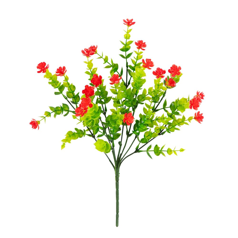 13in. UV Resistant Flowering Mini Rose Bush (Indoor/Outdoor) - Set of 12. Picture 7