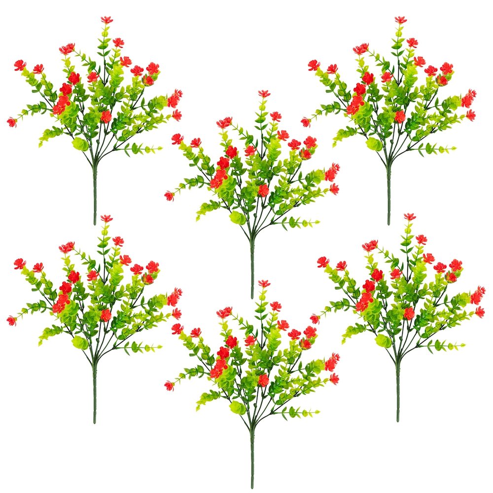 13in. UV Resistant Flowering Mini Rose Bush (Indoor/Outdoor) - Set of 12. Picture 6